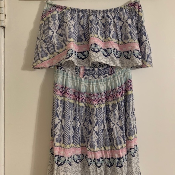 Cotton On Strapless Cut Out Back Maxi Dress Small - Picture 2 of 8